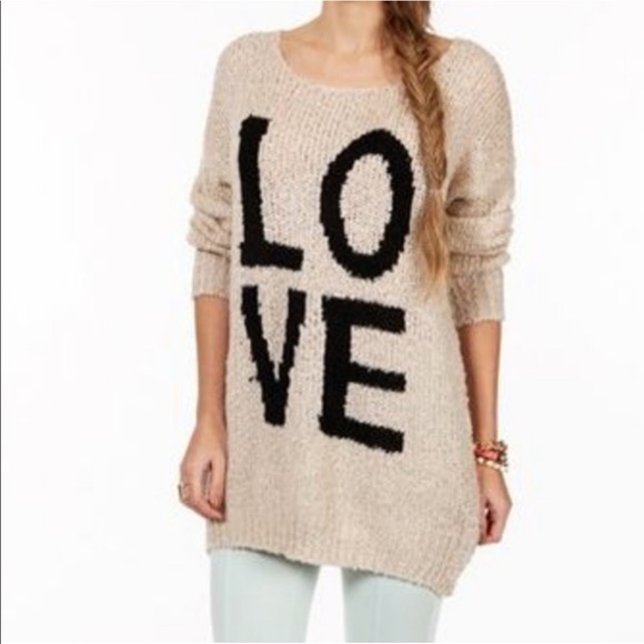 Debut M/L black marled long sweater - Picture 2 of 5